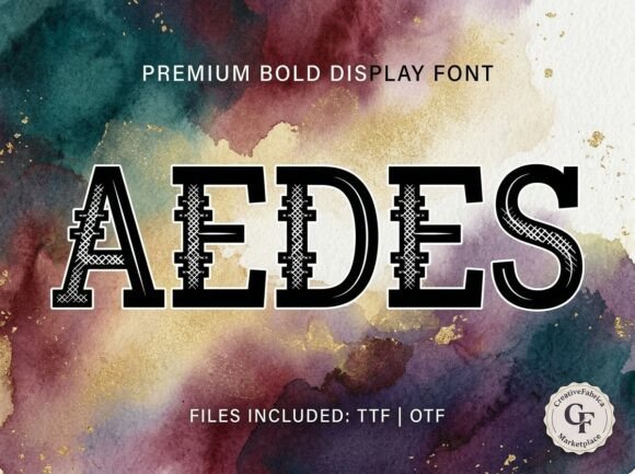 Aedes: A Display Typeface for Bold Creativity