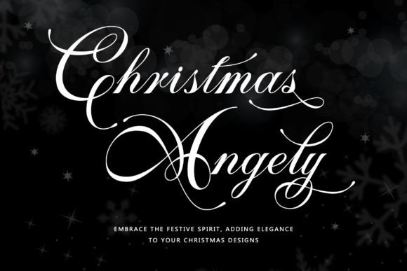 Christmas Angely: Elegant Holiday Calligraphy Font