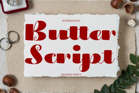 Discover Butter Script: A Modern Calligraphy Typeface