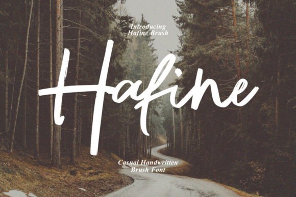 Discover the Hafine Brush Typeface for Creative Projects