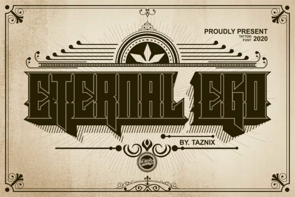 Eternal Ego: A Striking Blackletter Font for Bold Designs