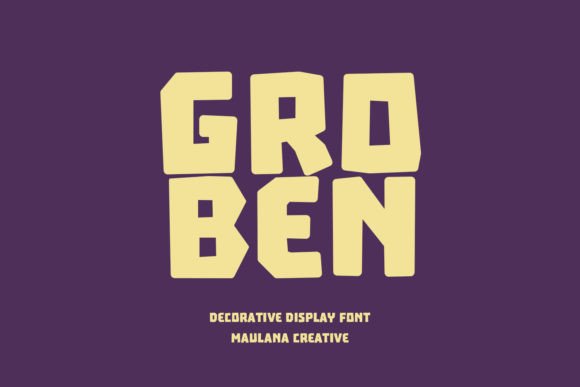 Groben: A Bold Modern Display Typeface