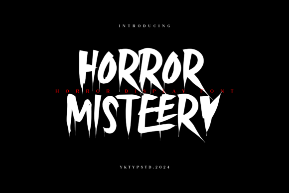 Horror Misteery: A Chilling Typeface for Dark Design Projects
