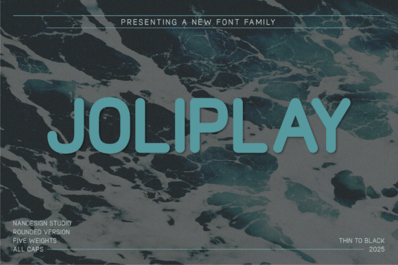 Joliplay Rounded: A Modern All-Caps Typeface for Bold Design