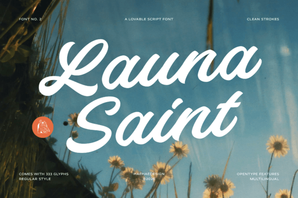 Launa Saint: A Script Font with Heart