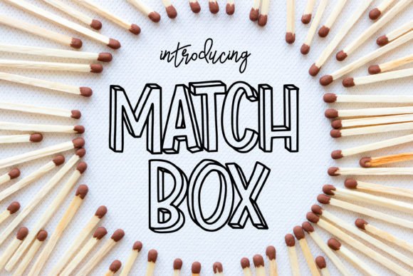 Match Box: A Bold 3D Display Font for Impactful Designs