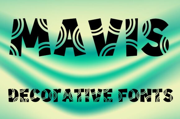 Mavis: A Bold Retro Display Font for Modern Design