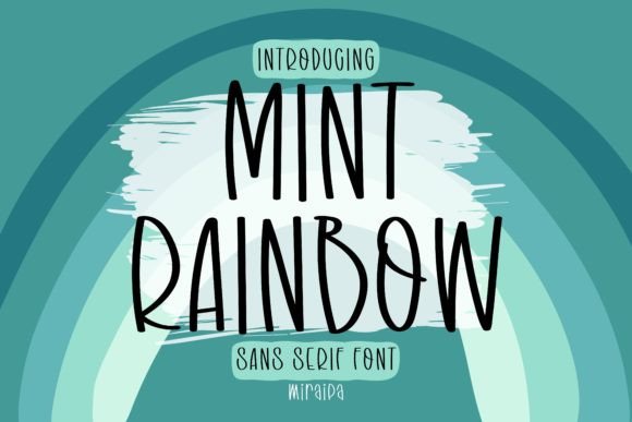 Mint Rainbow: A Handwritten Sans Serif for Creative Projects