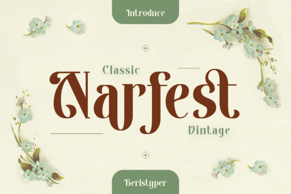 Narfest: A Vintage Serif Font for Creative Branding