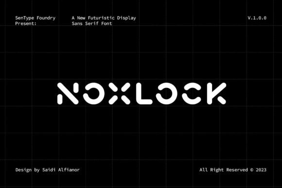 Noxlock: The Futuristic Sans-Serif for Bold Designs