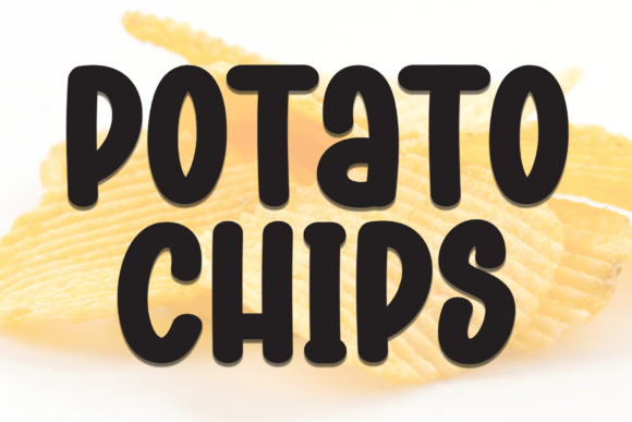 Potato Chips Font: A Fun and Relaxing Typeface for Creative Projects