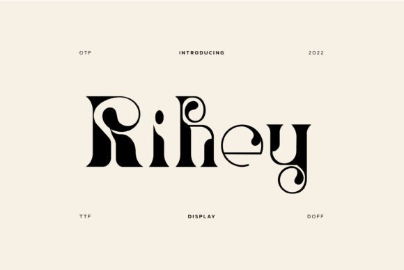Rihey: An Elegant Display Font for Lasting Impressions