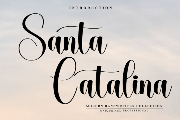 Santa Catalina: A Modern Script Font for Elegant Designs