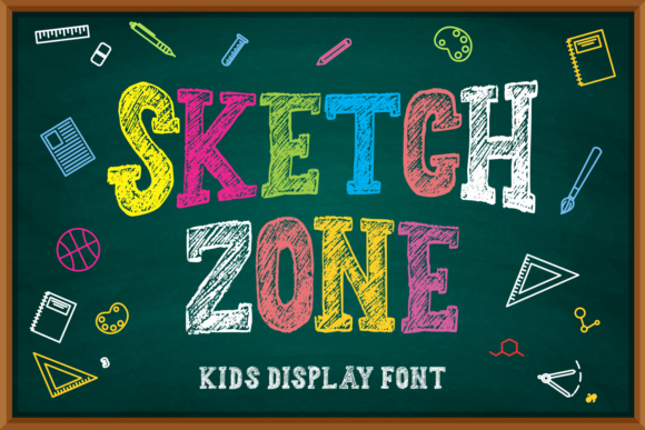 Sketch Zone: A Creative Display Font for Unique Projects