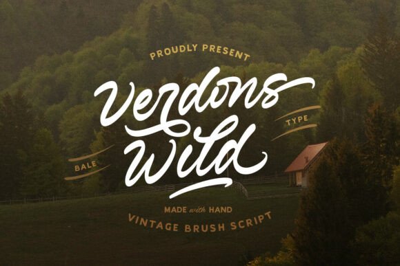 Verdons Wild: Bold Vintage Script for Rugged Designs