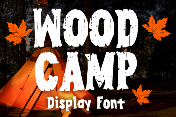 Wood Camp: A Playful Font with Natural Texture